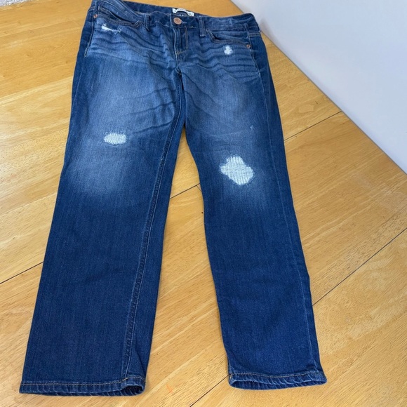 Express  Women’s Jeans Relax Fit Size 6 Short Blue Lower Rise - Picture 1 of 9